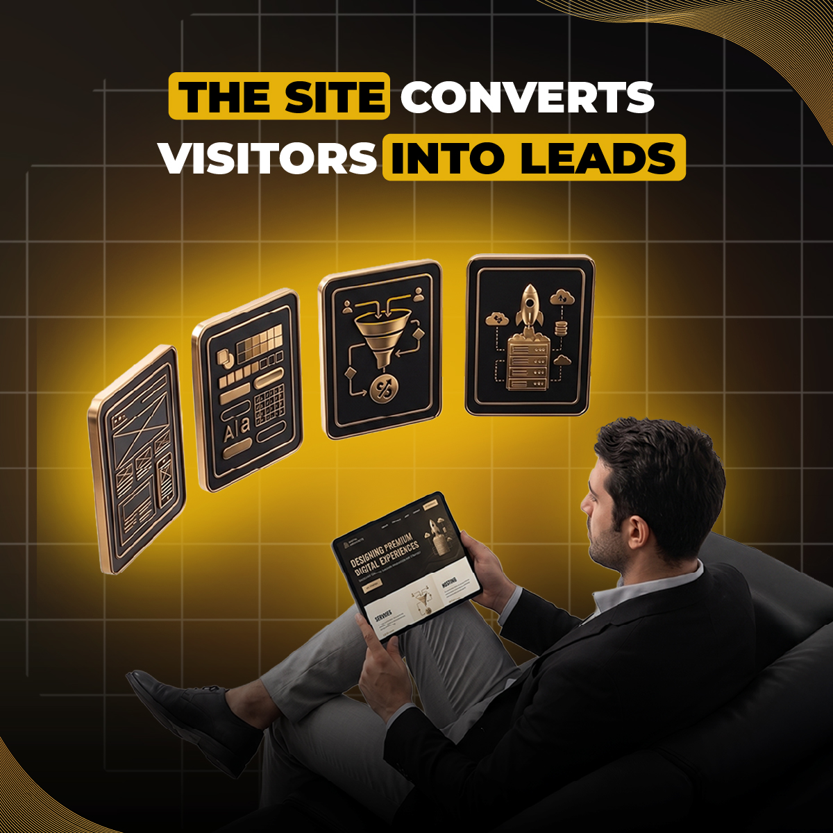 Premium website design and brand presentation project